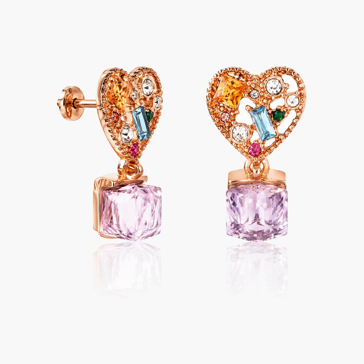 Cute Heart Drop Earrings