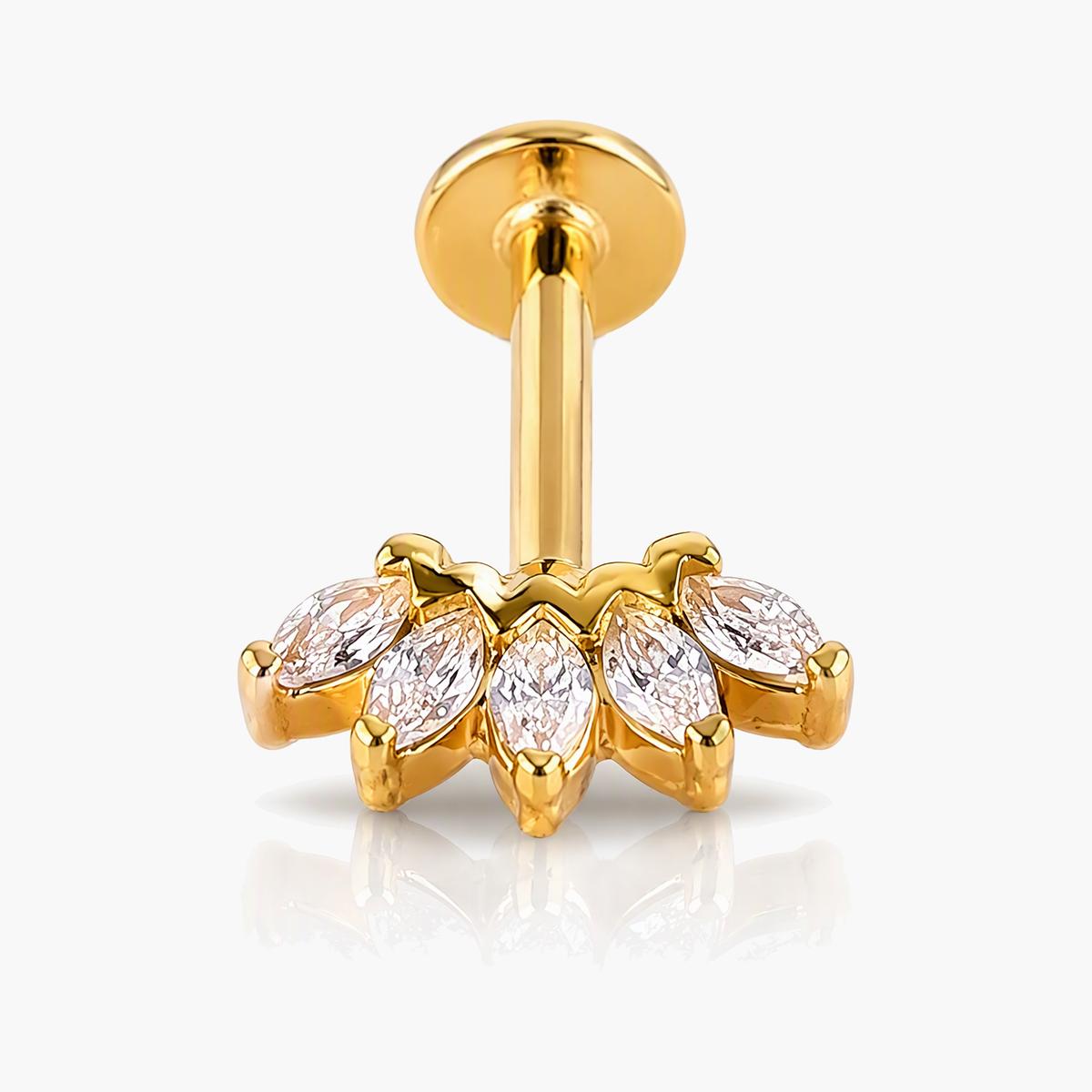 Dainty Flower Cluster Stud Earrings