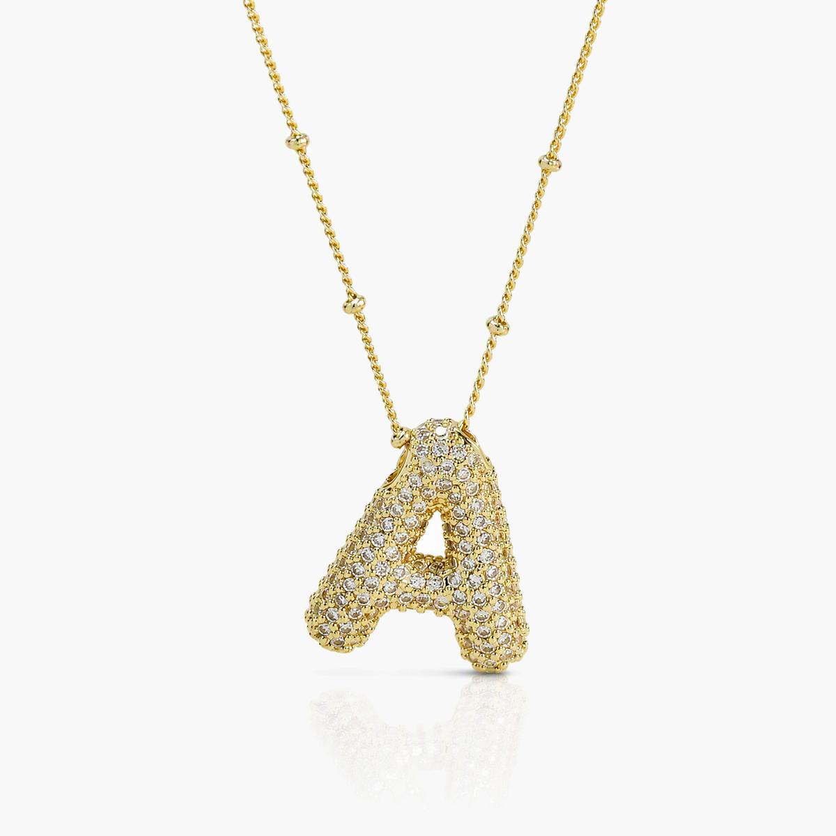 Trendy Initial Letter Pendant Necklace