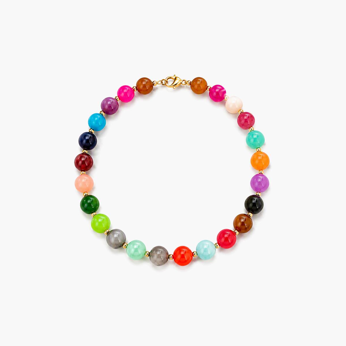 Boho Multicolor Stone Necklace