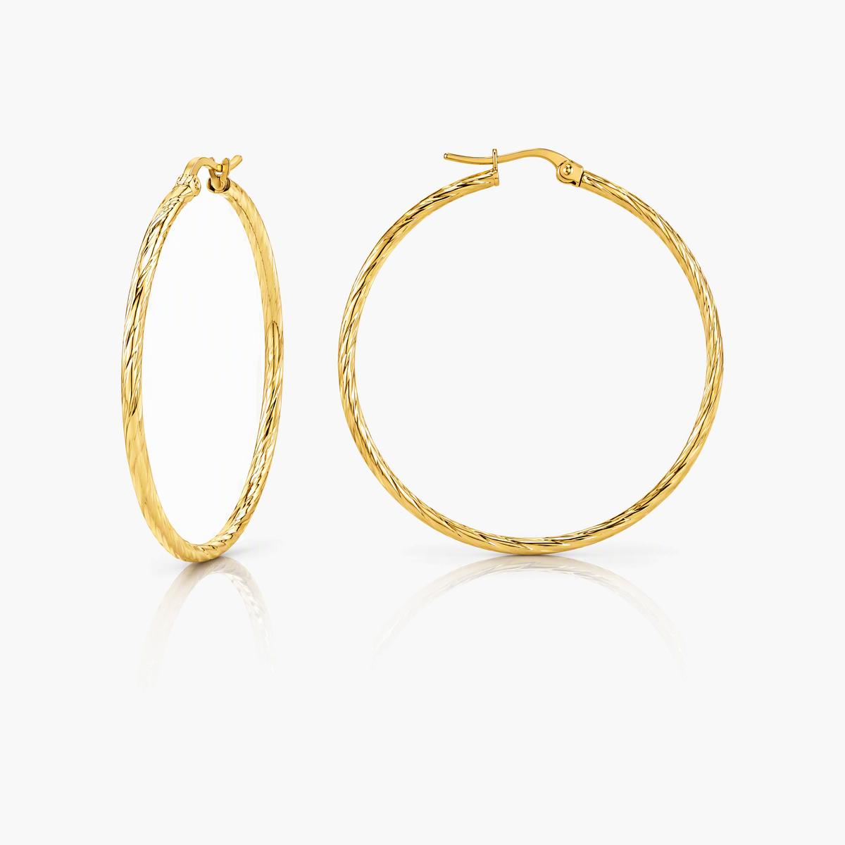 Twisted Hoop Earrings