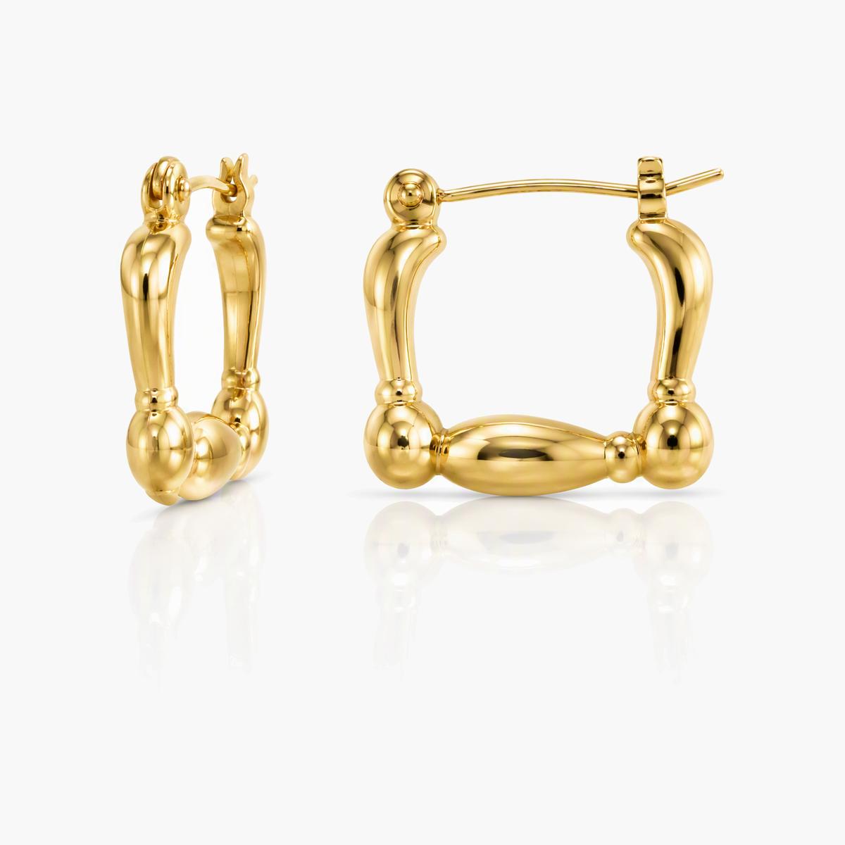 Trendy Heart Hoop Earrings