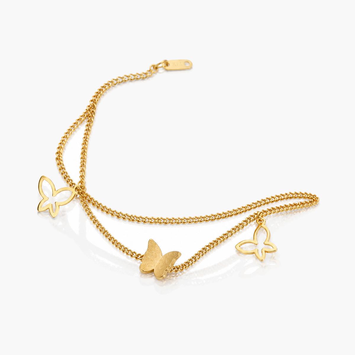 Dainty Butterfly Chain Bracelet