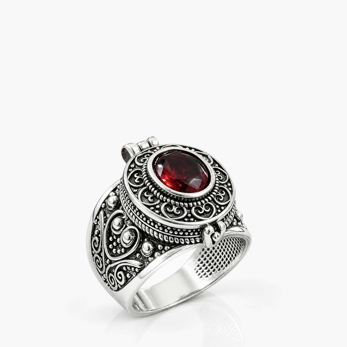 Vintage Oval Stone Flip Ring