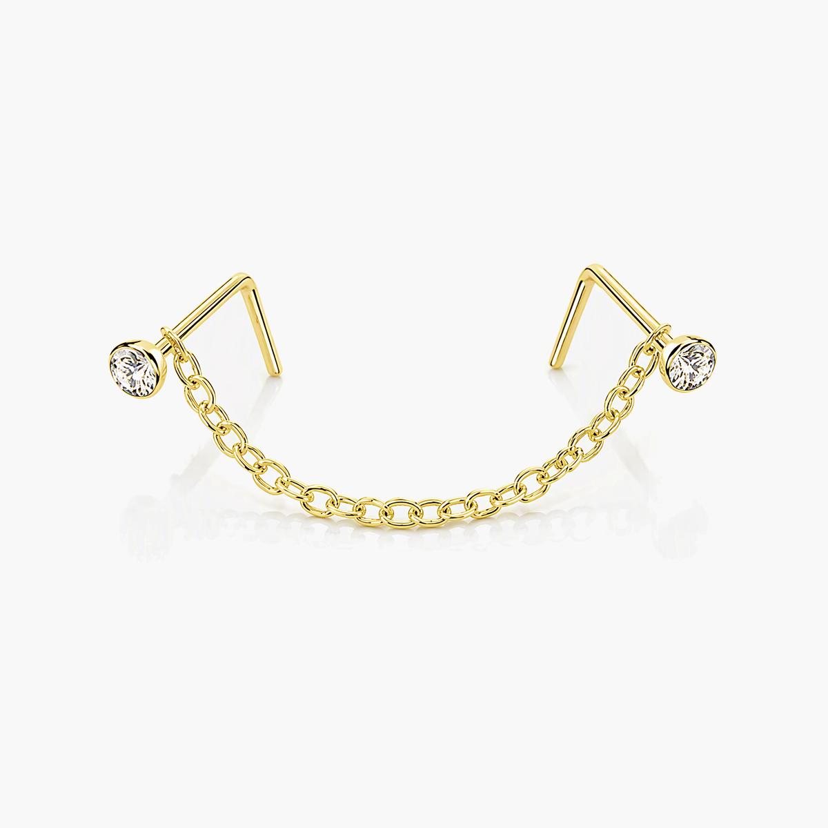 Dainty Chain Link Nose Ring