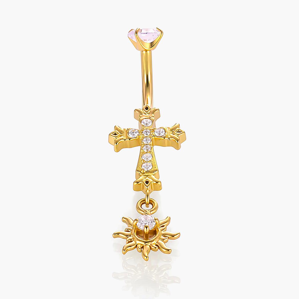 Dainty Heart Charm Belly Ring