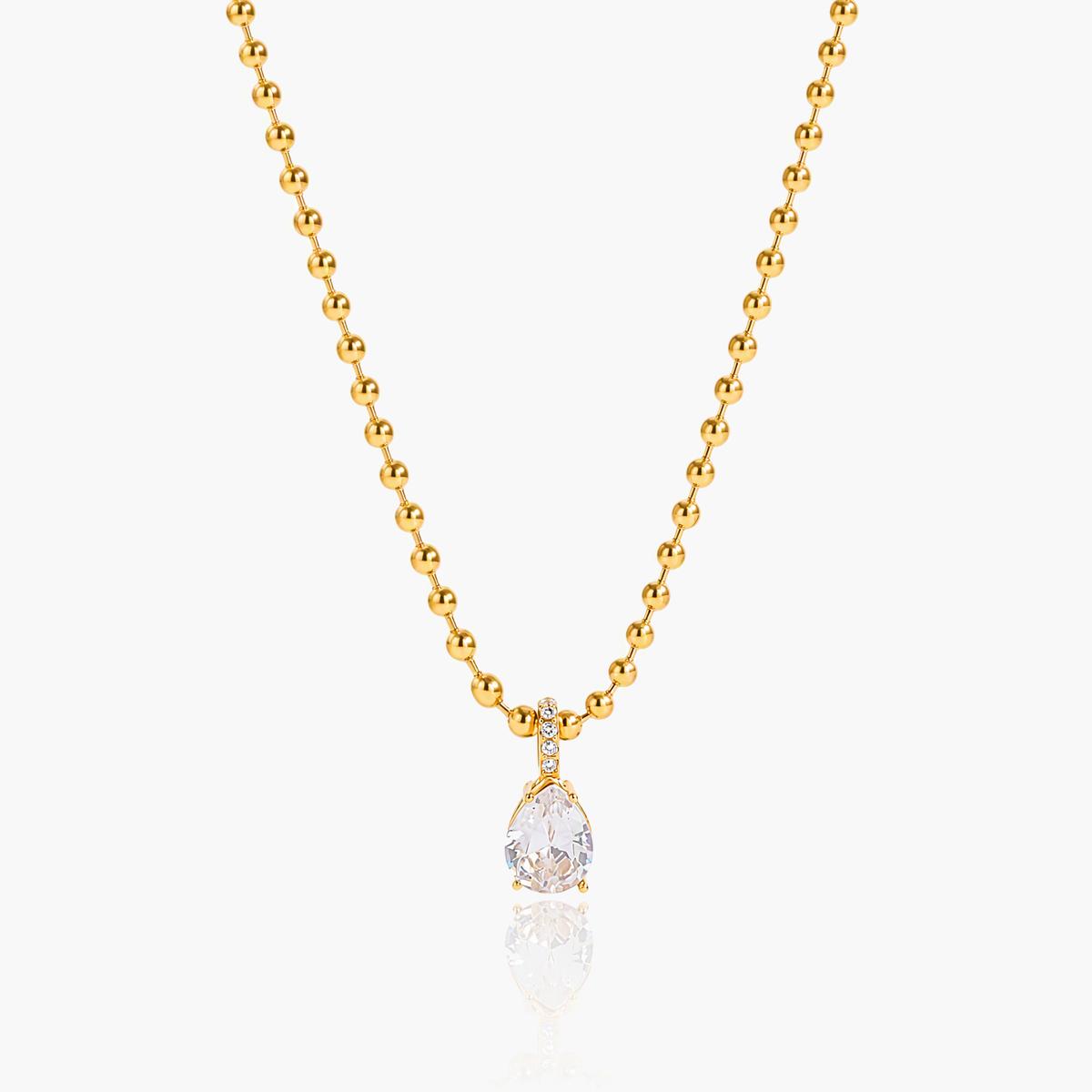 Layered Oval Paperclip Necklace