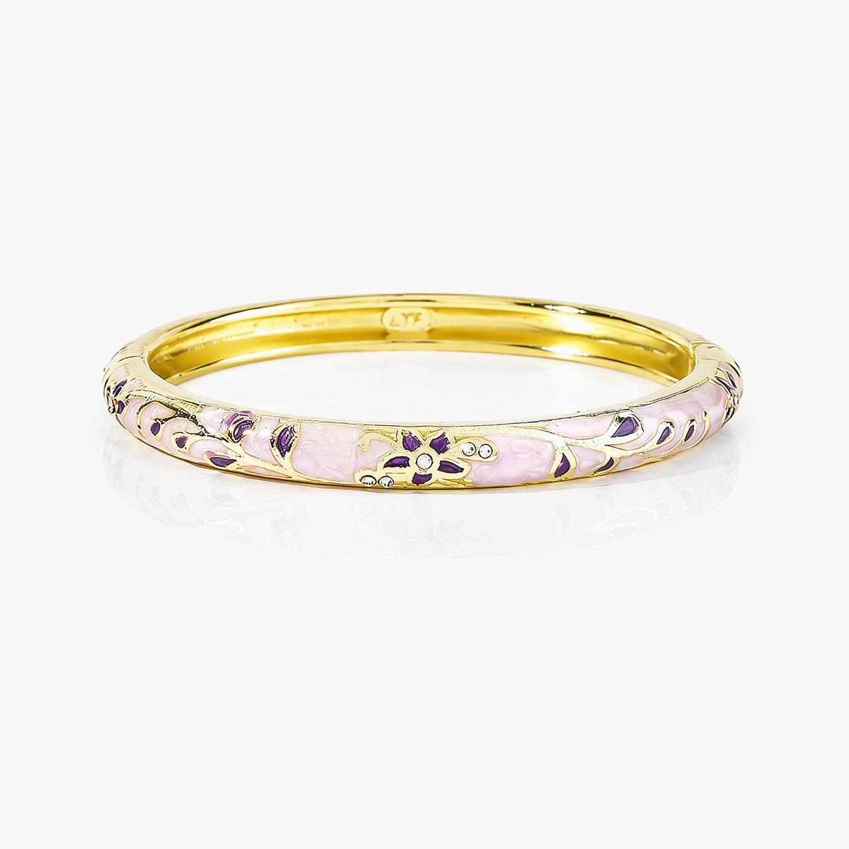 Vintage Floral Enamel Bangle