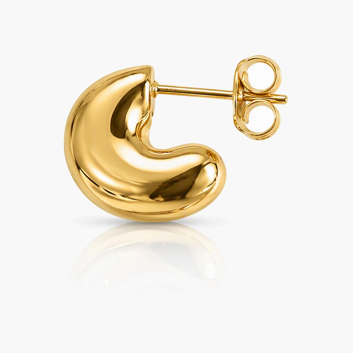 Crescent Moon Stud Earrings