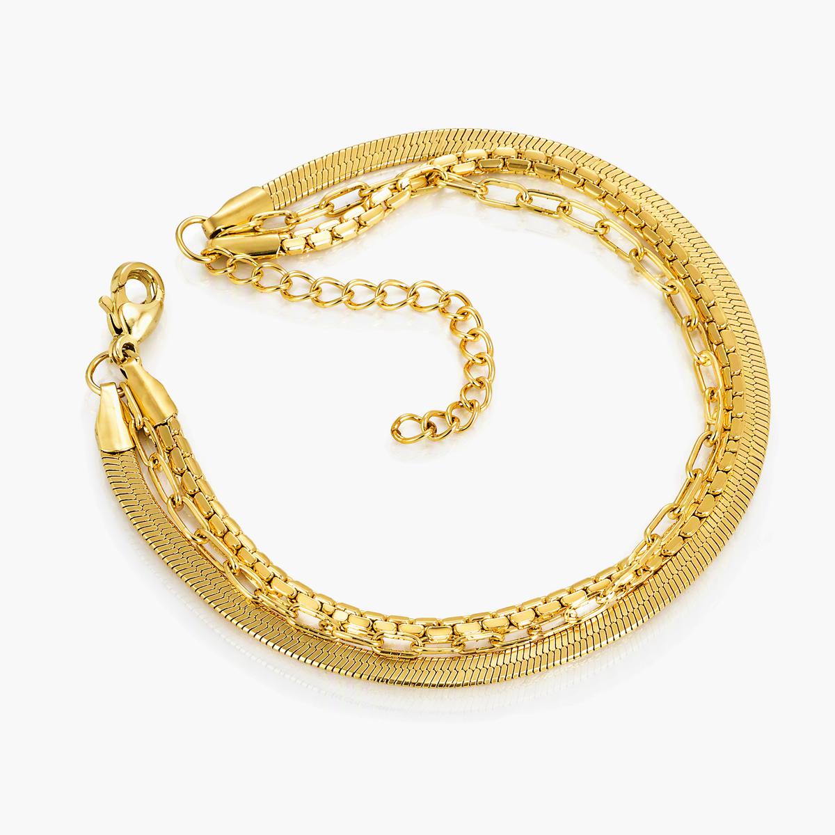 Trendy Rectangular Link Chain Bracelet
