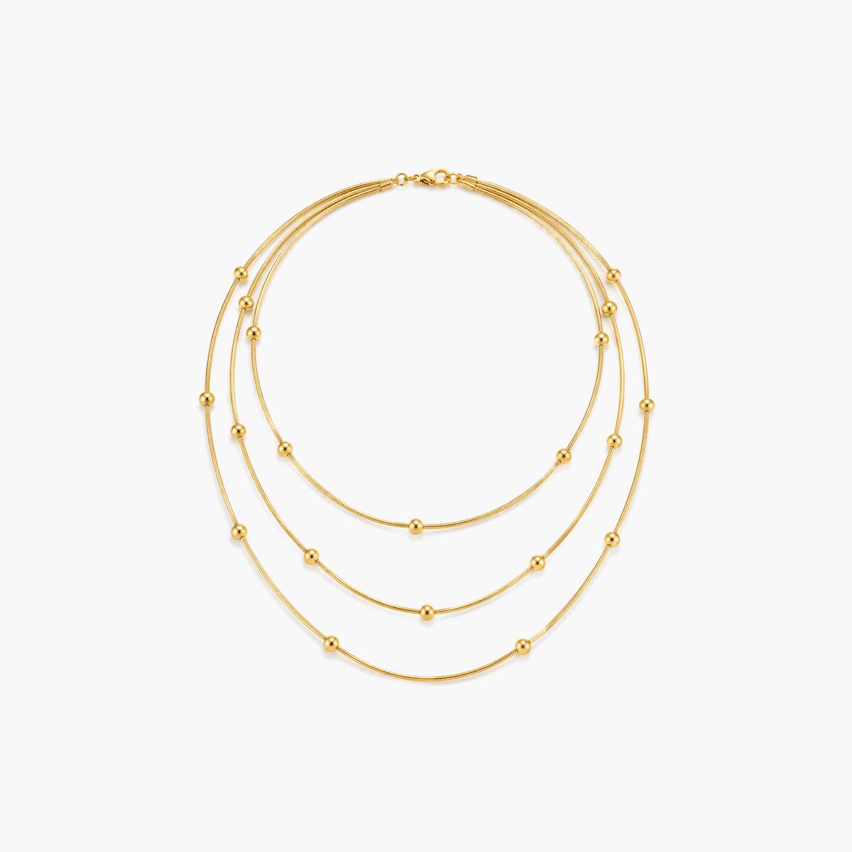 Dainty Multi-Layer Beaded Necklace