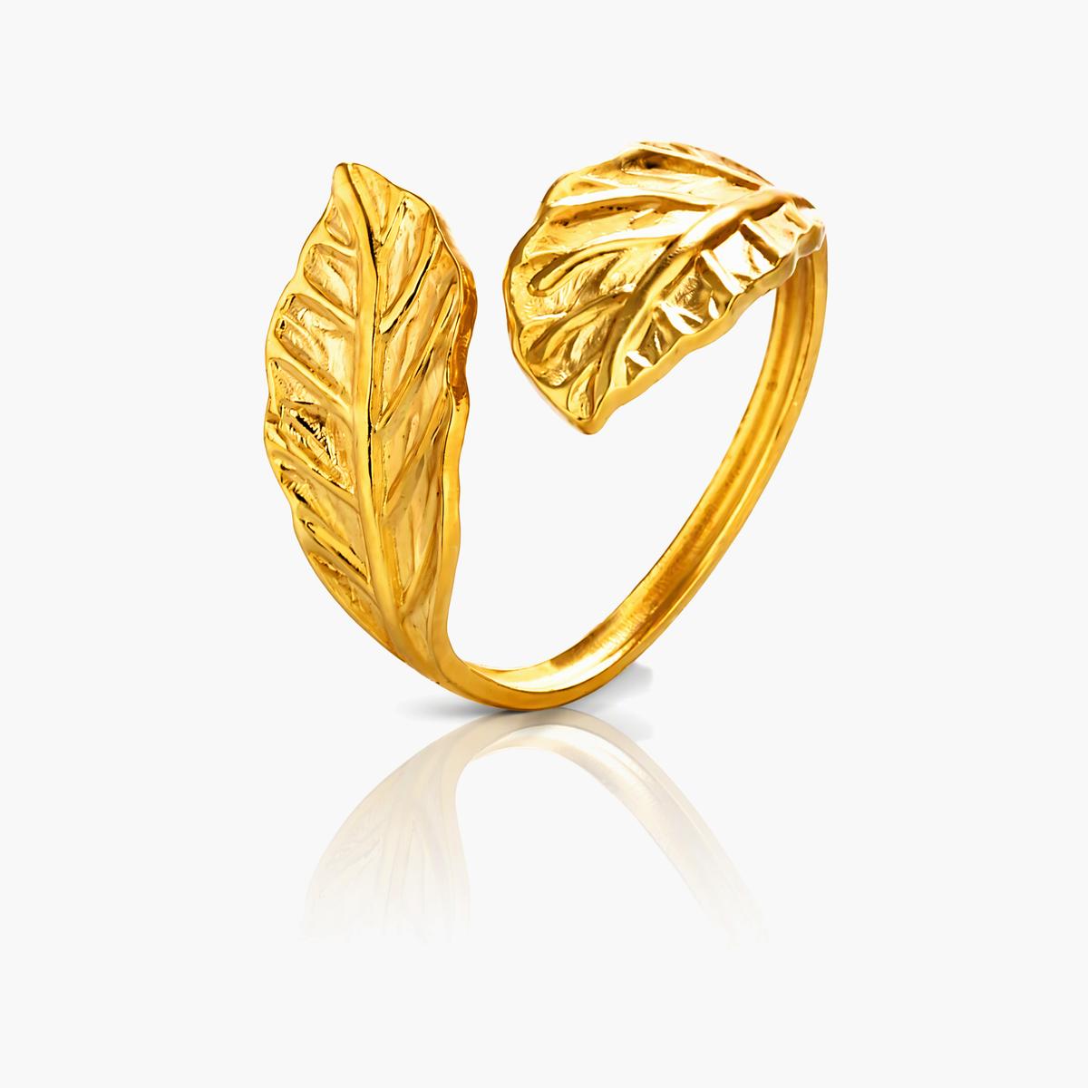 Double Leaf Ring
