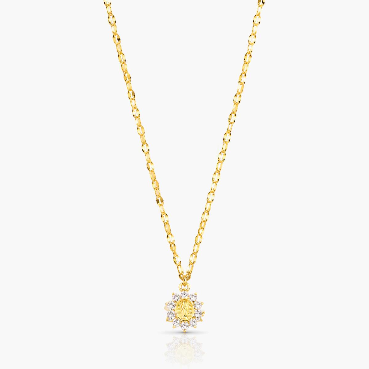 Dainty Virgin Mary Pendant Necklace