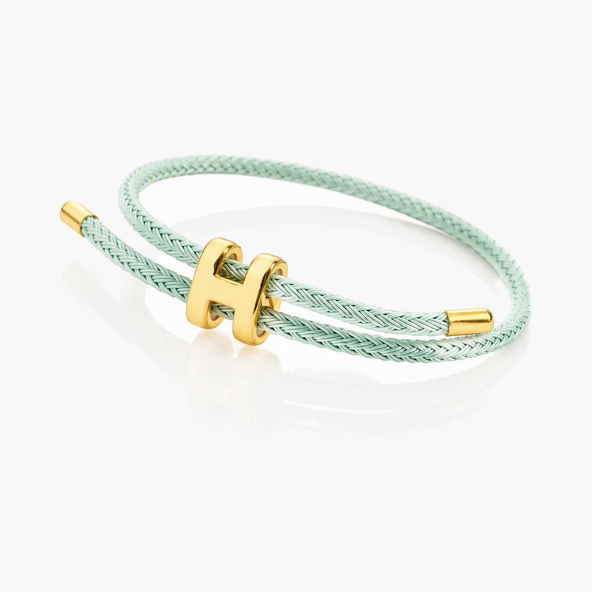 Minimalist H-Clasp Braided Bracelet