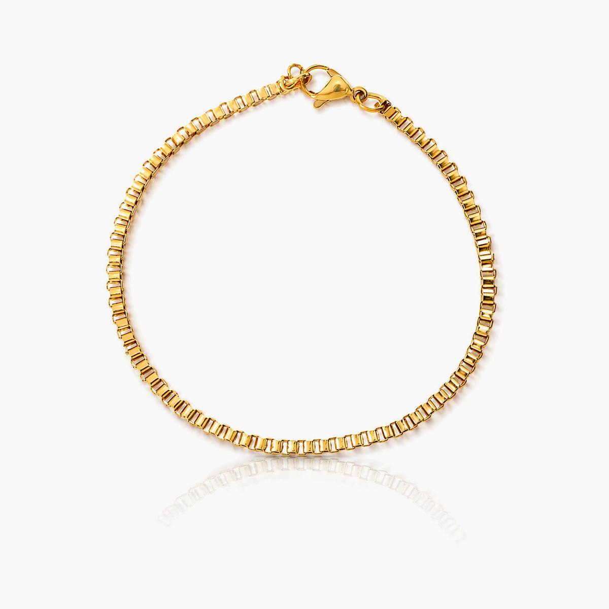 Dainty Box Chain Bracelet