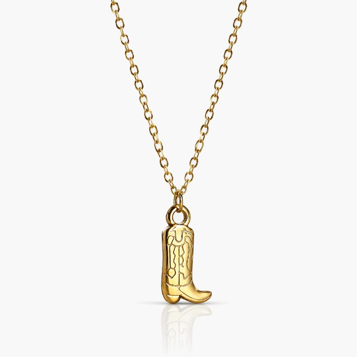 Cowboy Boot Charm Necklace