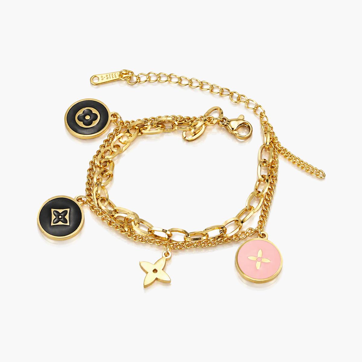 Four-Leaf Clover Charm Bracelet