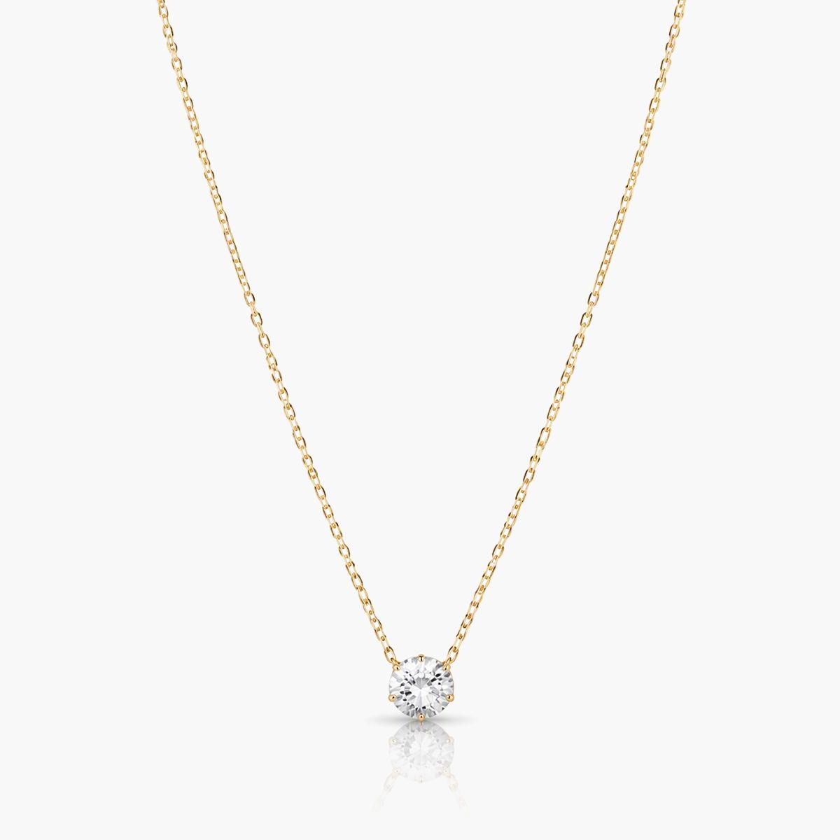 Dainty Single Stone Necklace