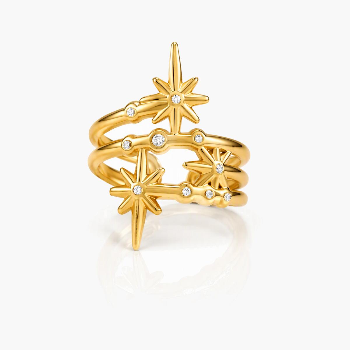Trendy Star Stackable Ring