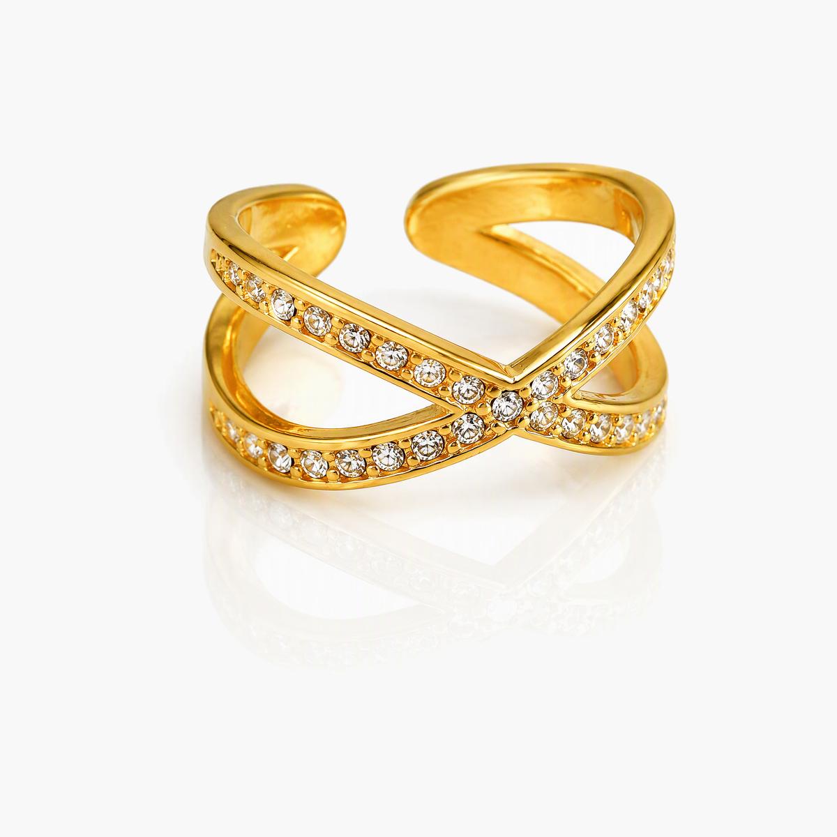 Trendy Heart & Snake Motif Ring