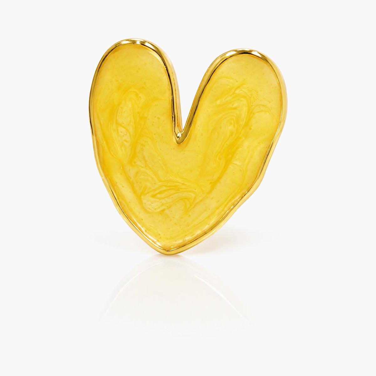 Marbled Heart Stud Earrings