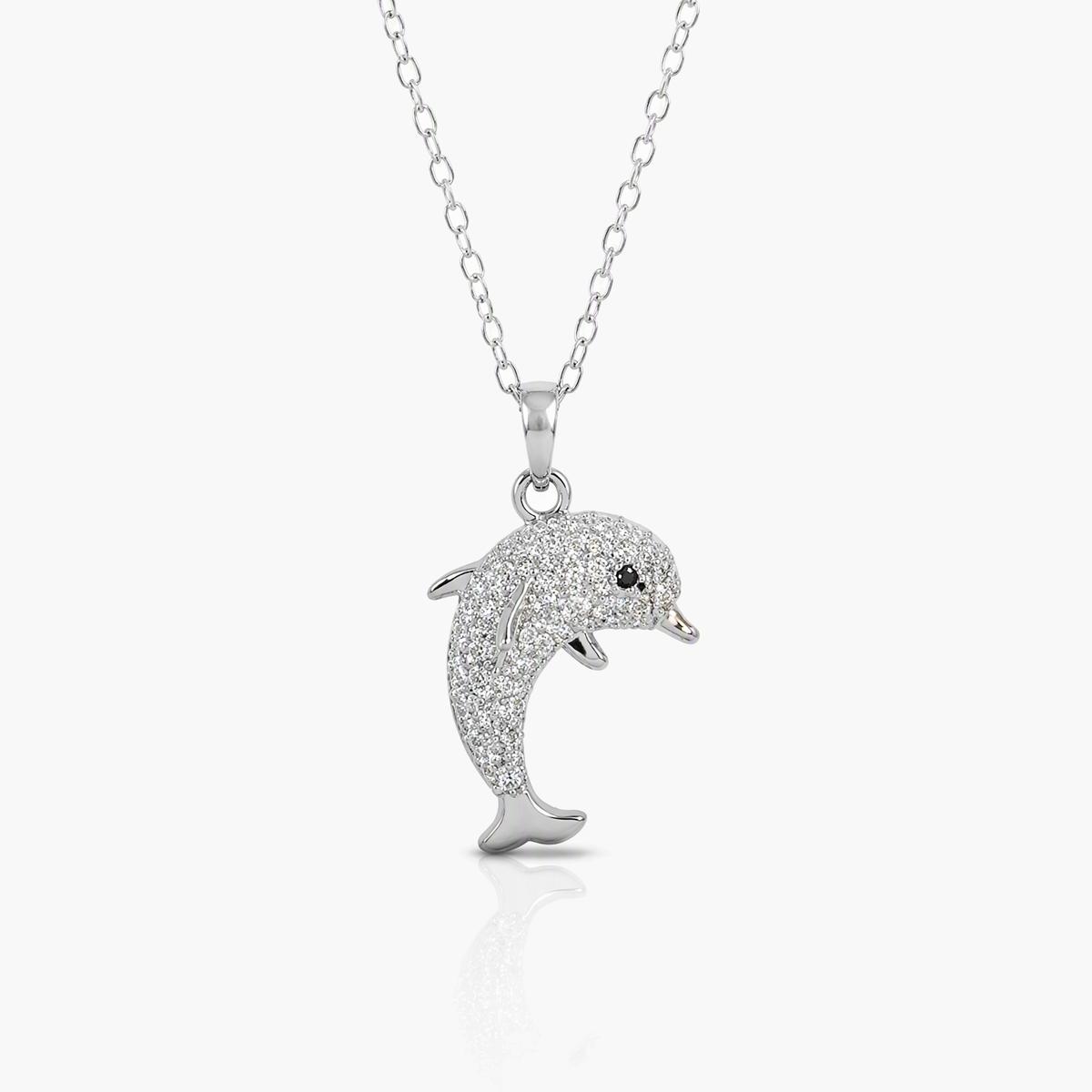 Cute Dolphin Pendant Necklace