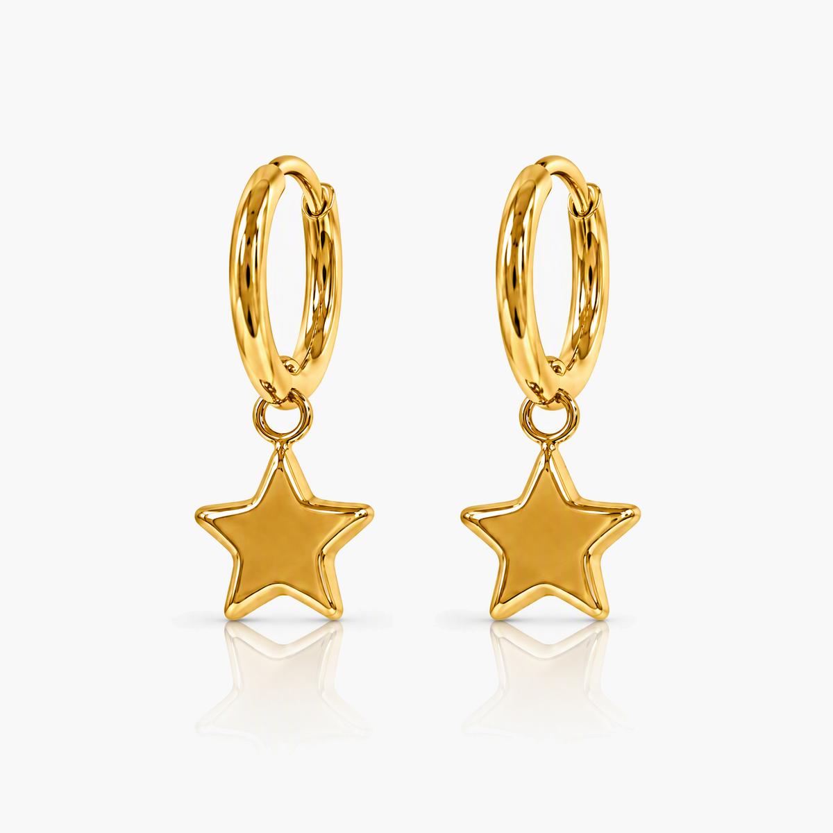 Trendy Star Charm Earrings
