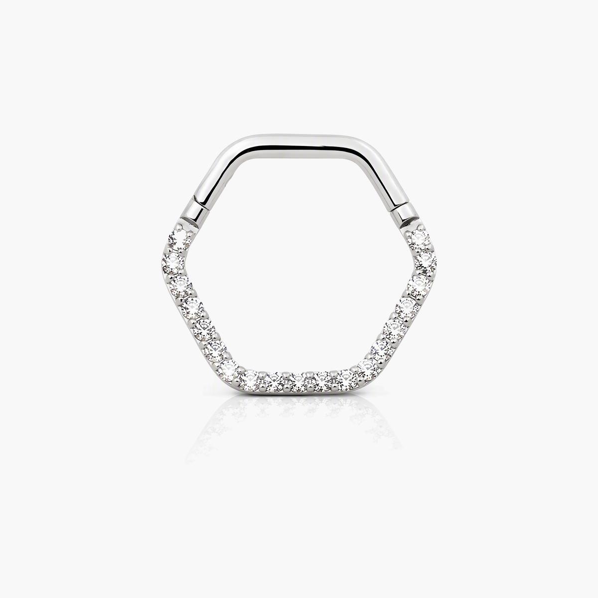 Dainty Octagon Segment Ring