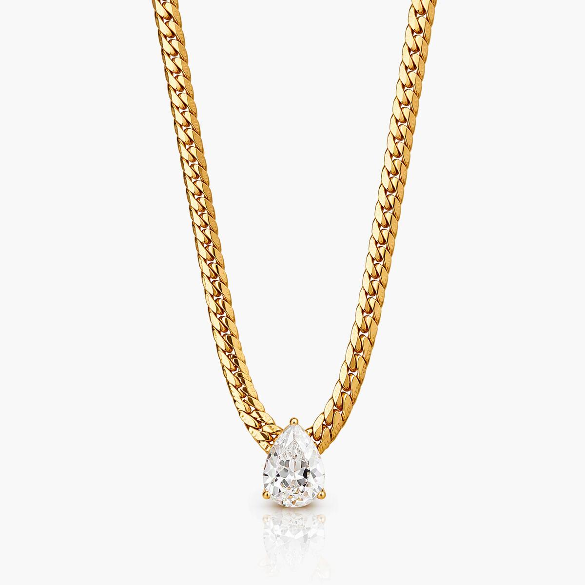 Dainty Pear Pendant Necklace