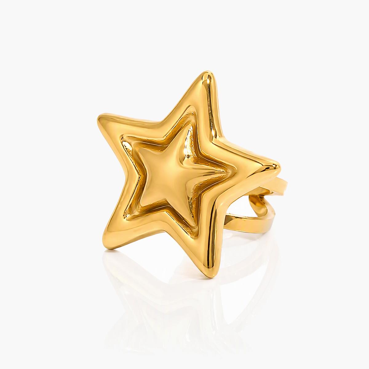 Trendy Star Open Cuff Earrings