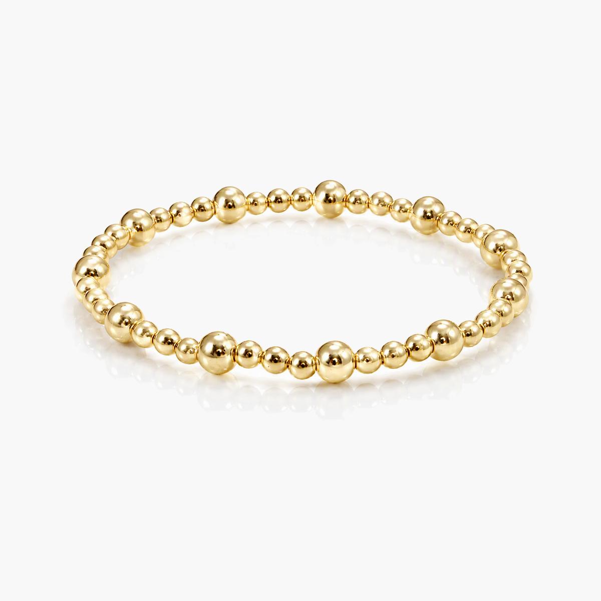 Dainty Floral Bead Bracelet