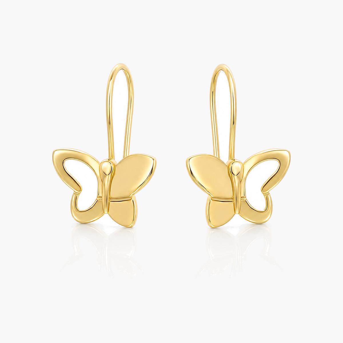 Dainty Heart Leaf Stud Earrings