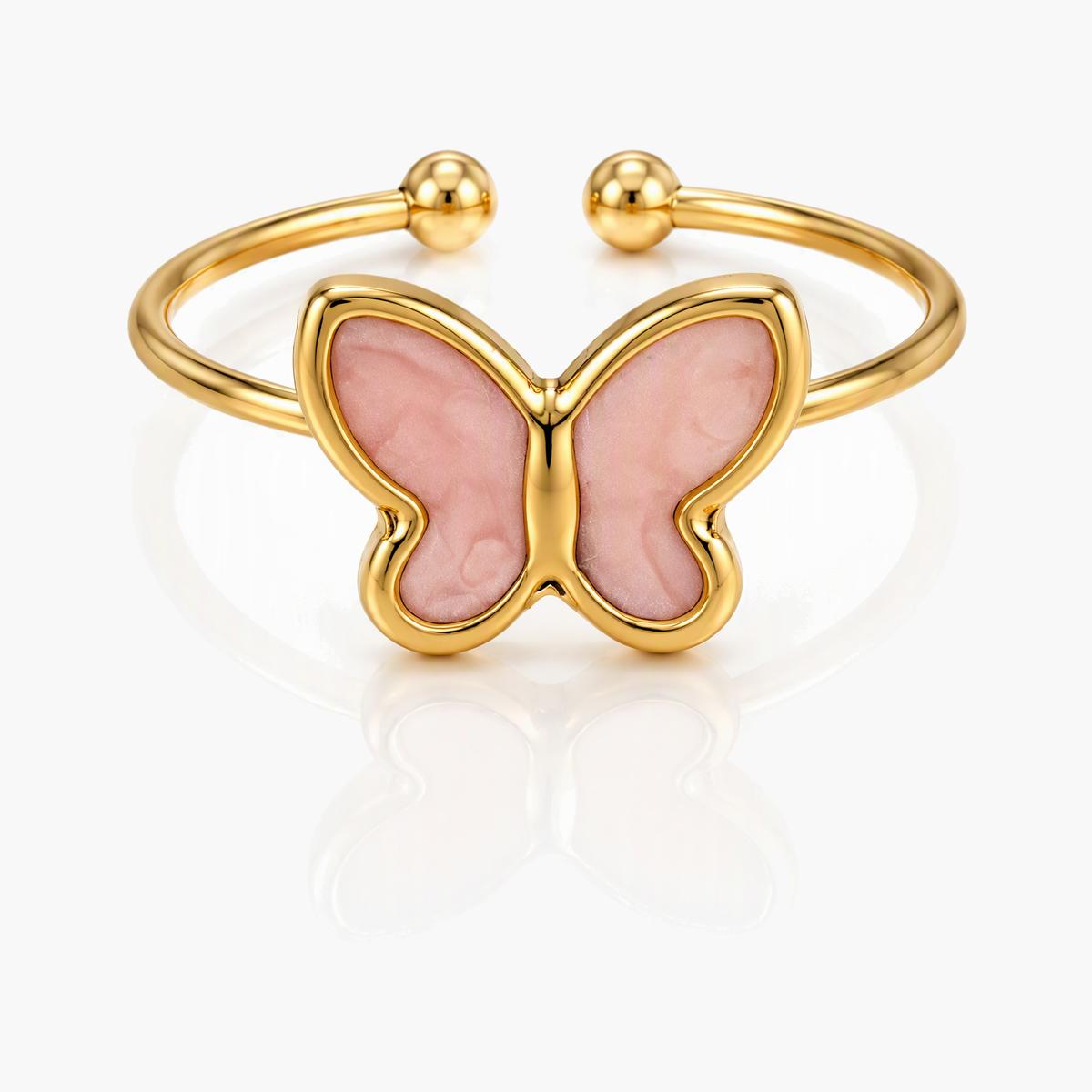 Dainty Butterfly Open Cuff Bracelet