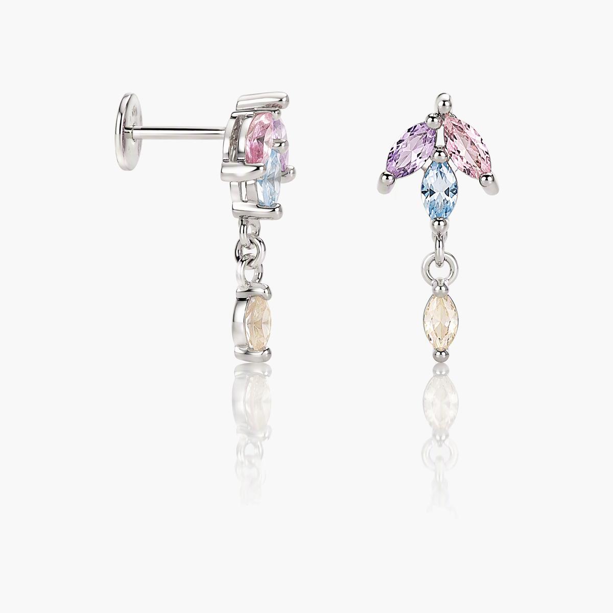 Dainty Flower Drop Earrings