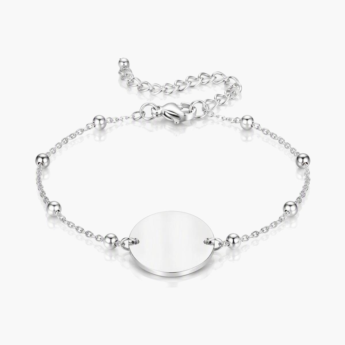 Minimalist Disc Beaded Bracelet