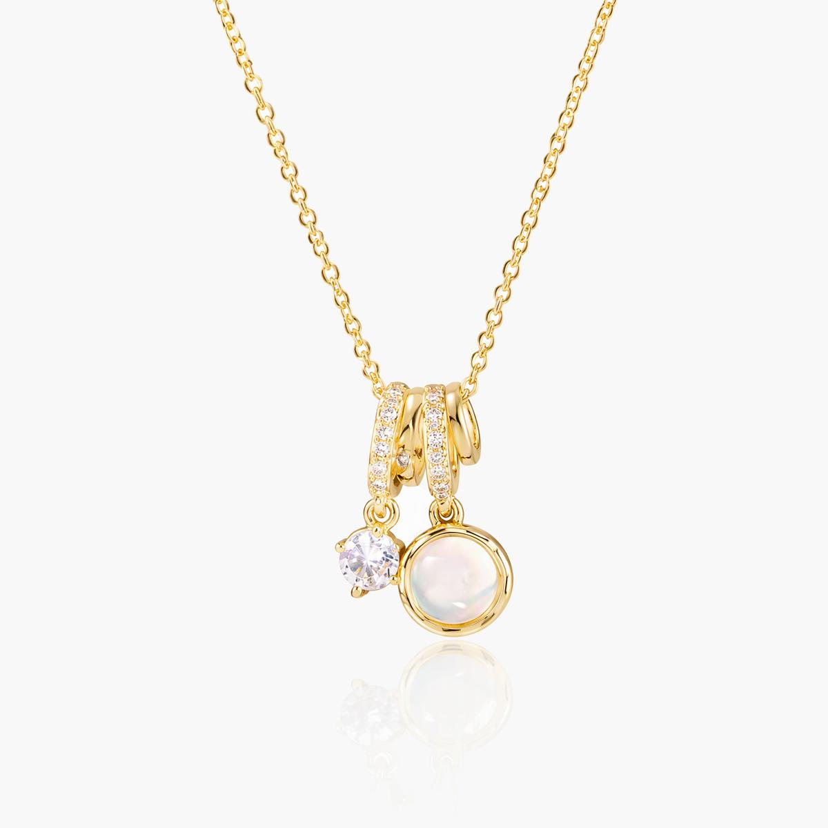 Dainty Circle Disc Pendant Necklace