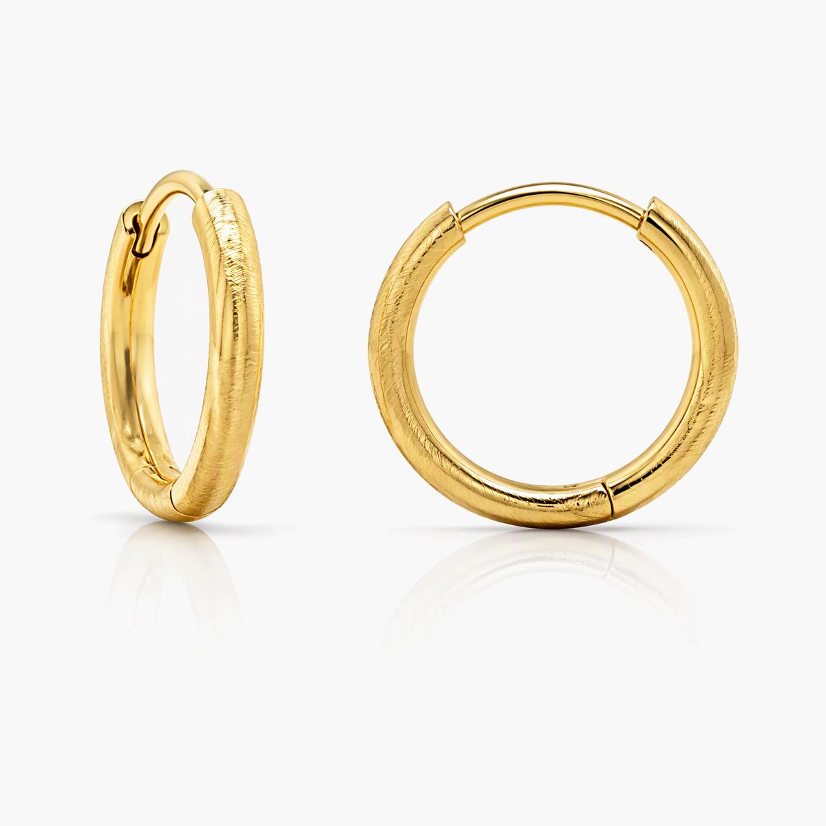 Textured Hoop Earrings