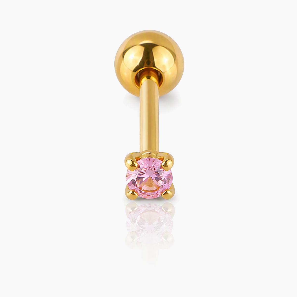 Dainty Single Stone Stud Earrings