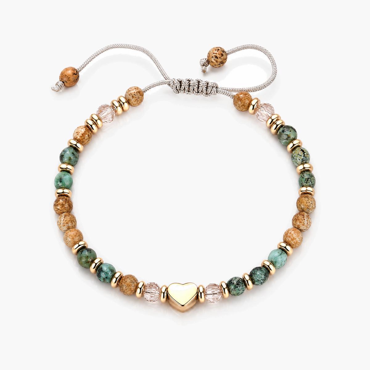 Boho Heart Charm Bracelet
