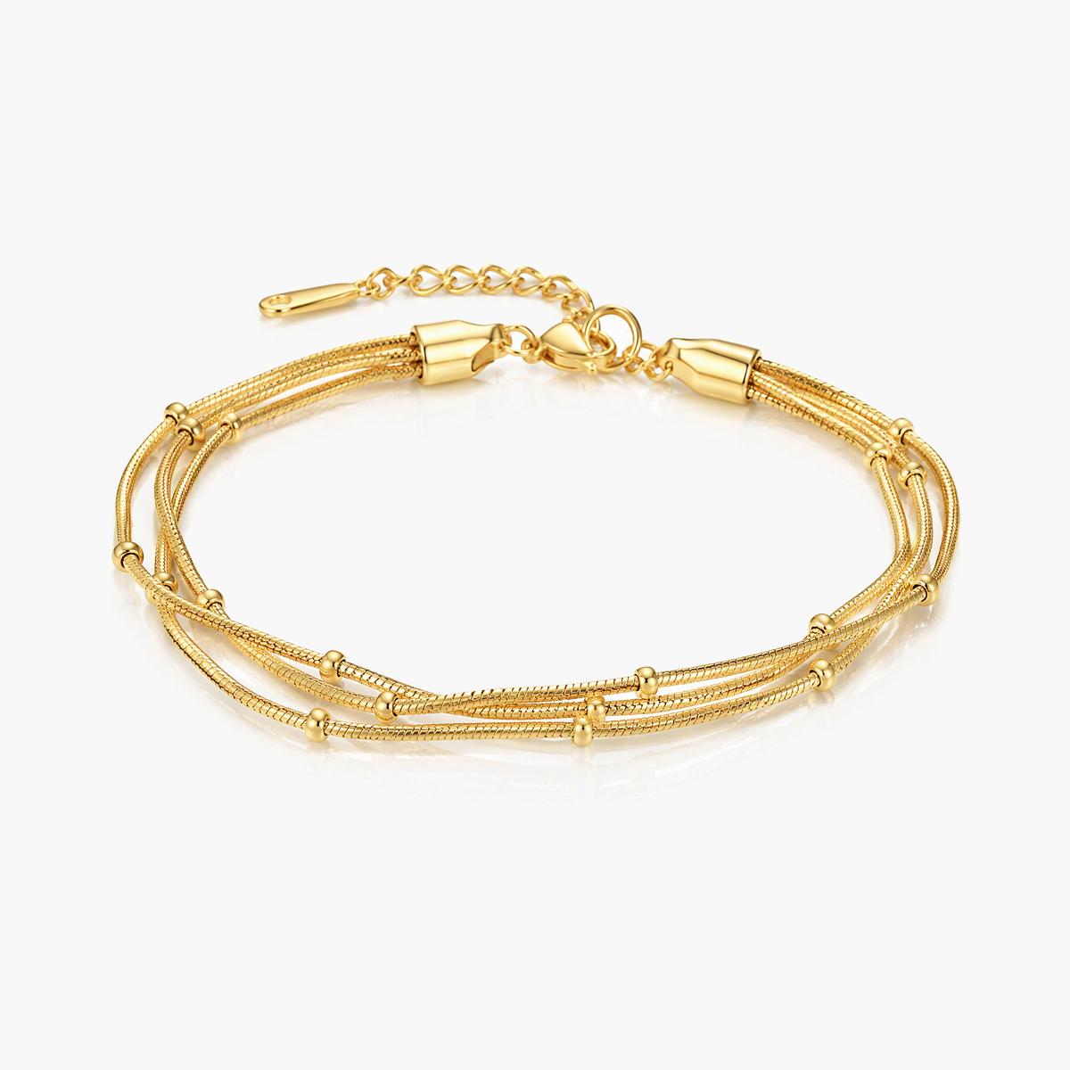 Multi Layer Snake Chain Bracelet