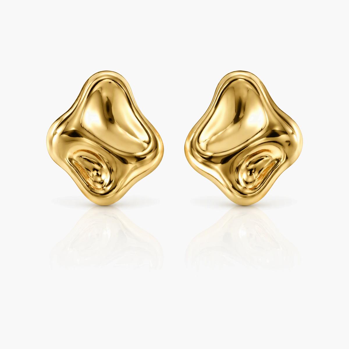 Trendy Mixed Shape Stud Earrings