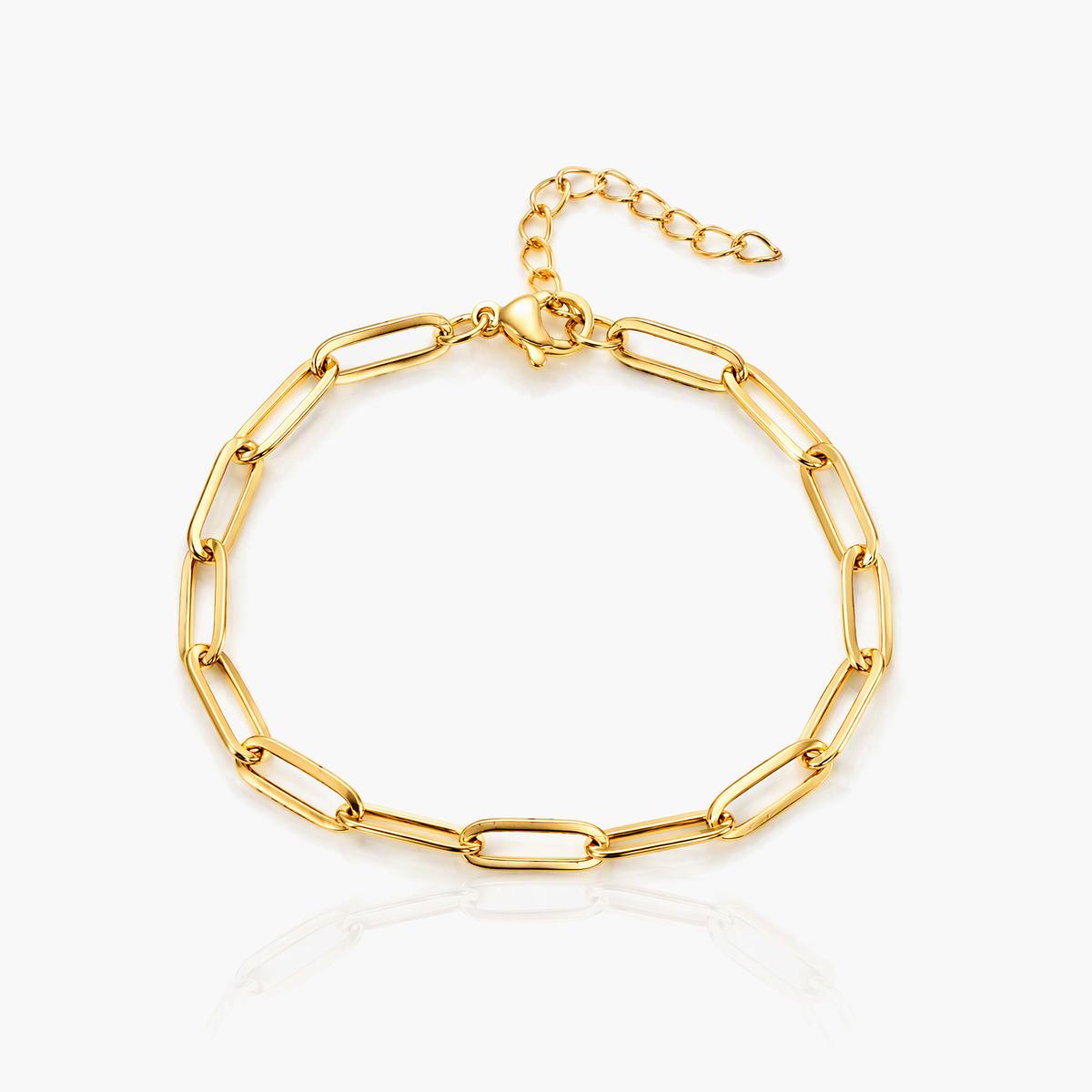 Trendy Paperclip Chain Bracelet