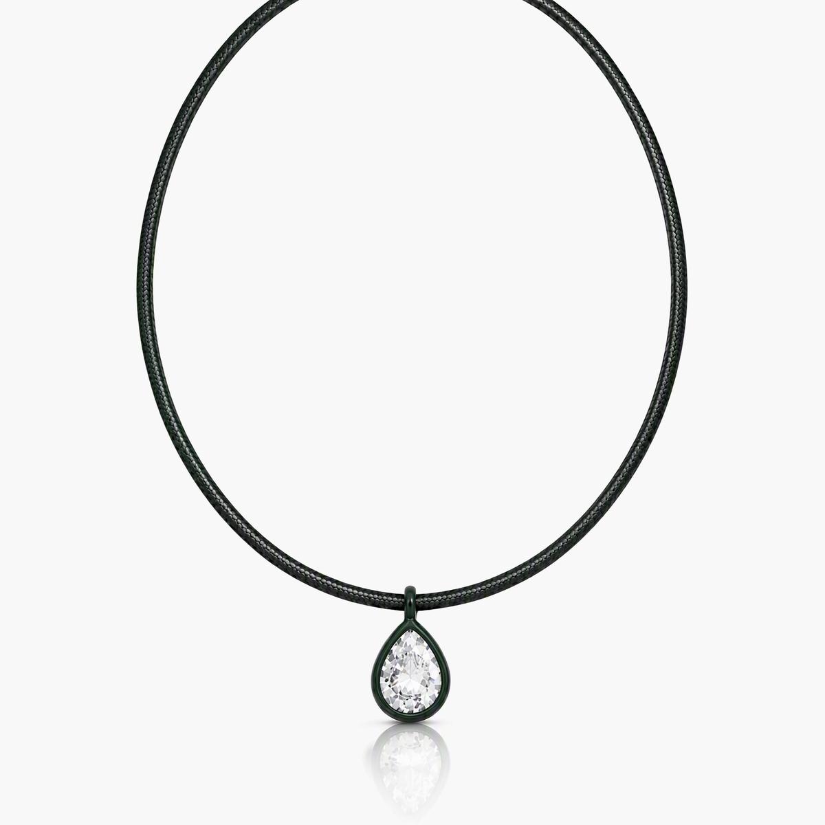 Geometric Stone Pendant Necklace