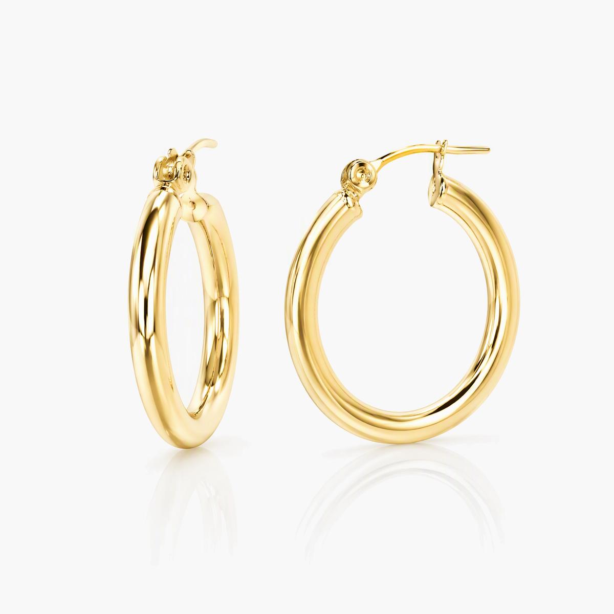 Twisted Band Hoop Earrings