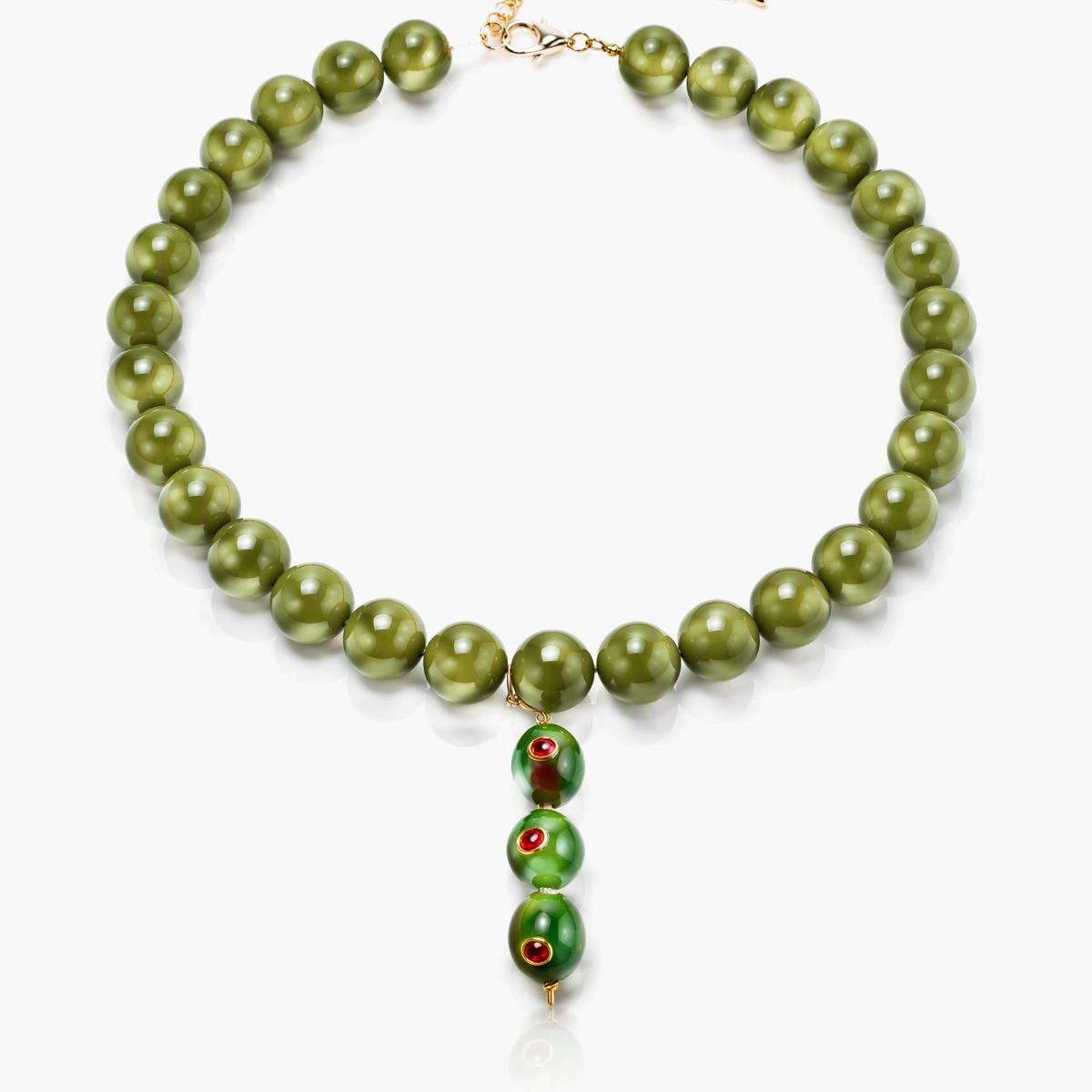 Chunky Twisted Bead Necklace
