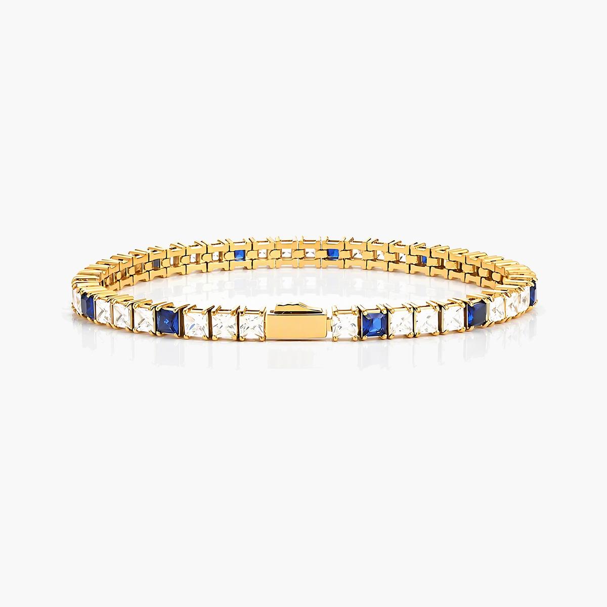 Square Stone Tennis Bracelet