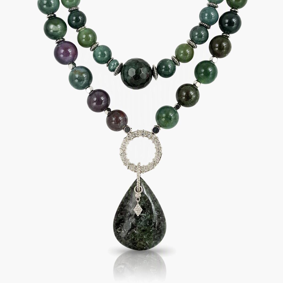 Boho Teardrop Pendant Necklace