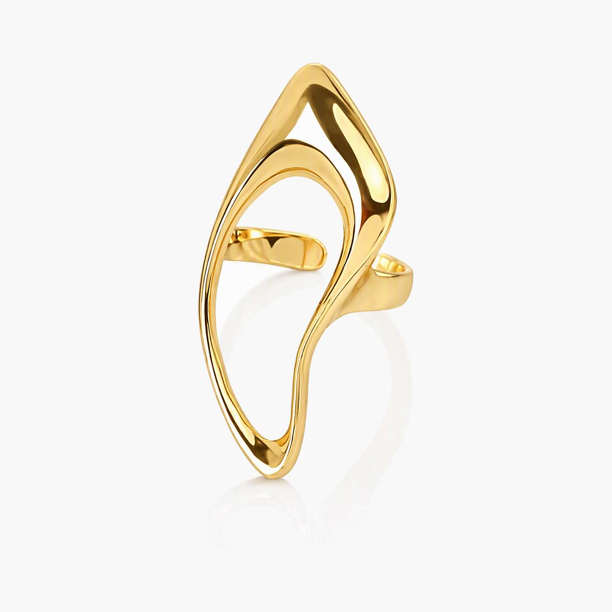 Trendy Asymmetrical Open Ring