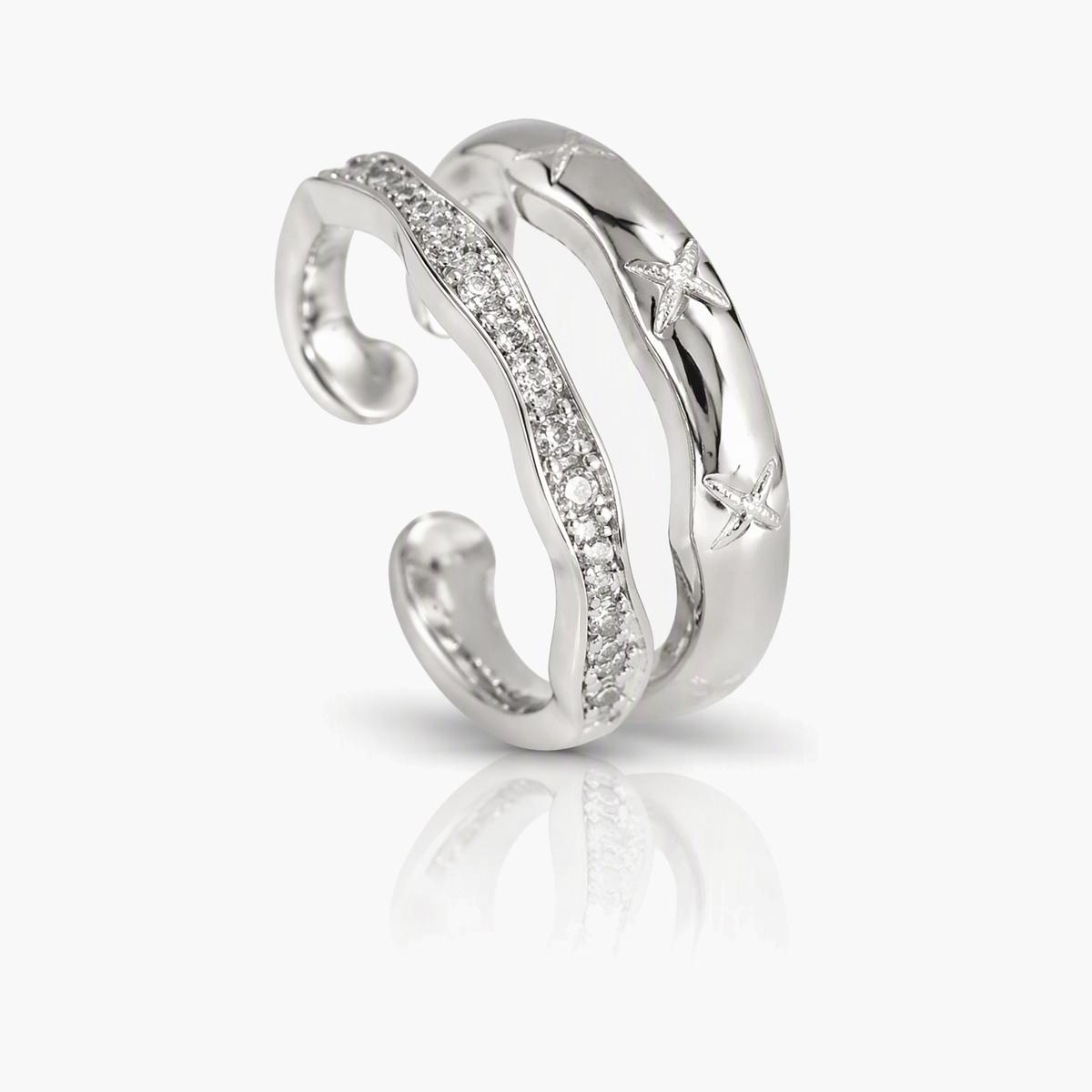 Elegant Filigree Scroll Open Ring