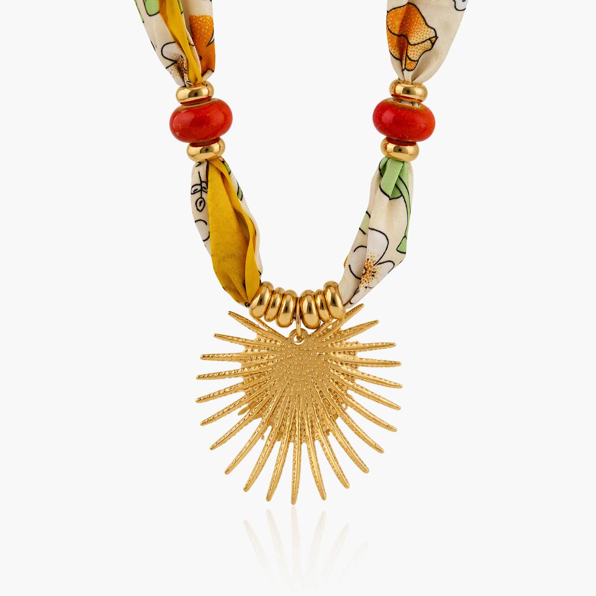 Boho Sunburst Charm Necklace